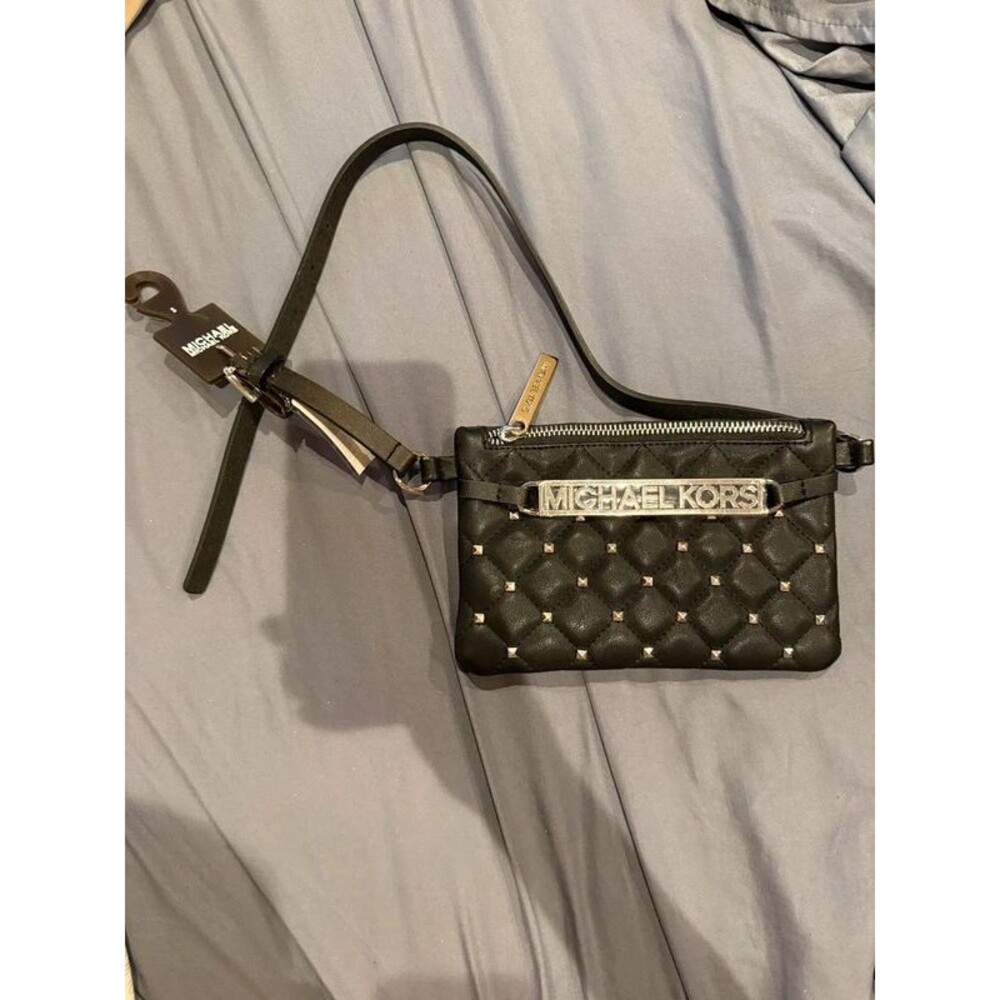 Michael Kors Quilted Studded Belt Bag